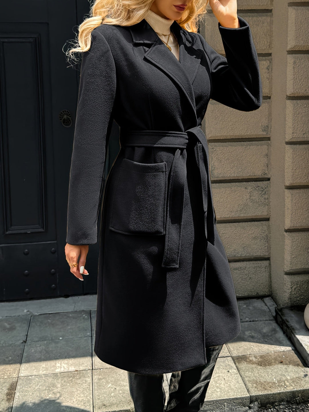 Emilie — Lang Kåpe Dame med Belte og Lommer, Motegalleriet Oslo — bilde 15