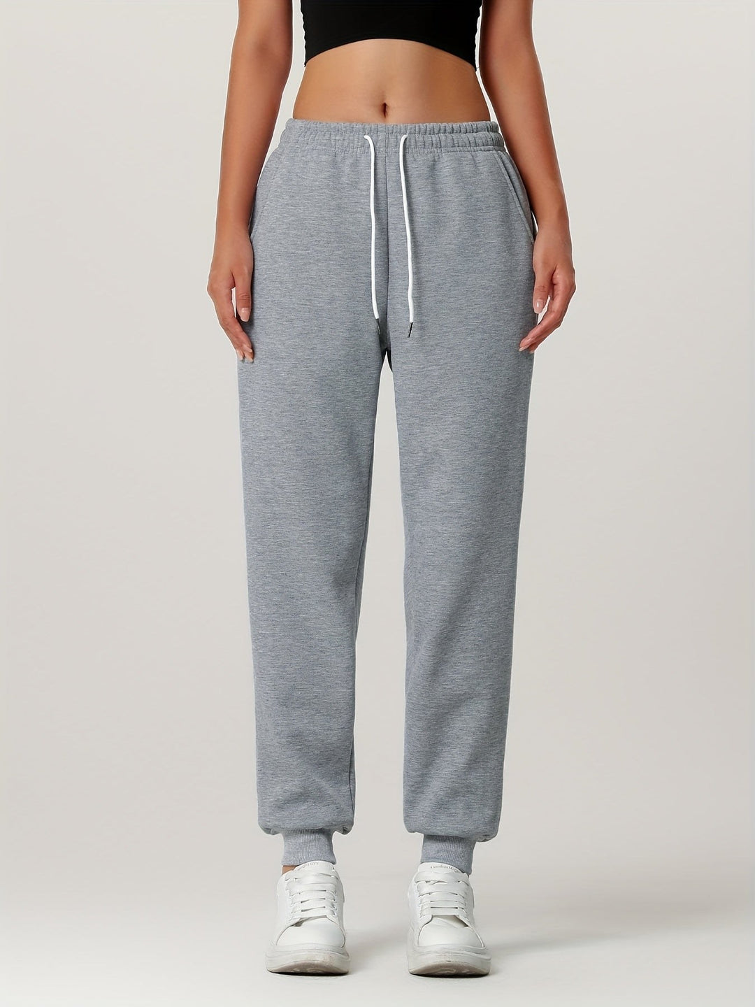 Janne — Varme Joggebukser Dame Fôret med Fleece og Strikk i Livet, Motegalleriet Oslo — bilde 14