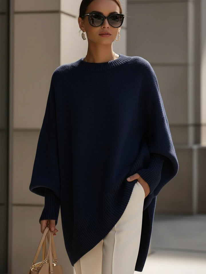 Jennifer — Myk Oversized Strikkegenser Dame med Rund Hals og Lange Ermer, Motegalleriet Oslo — bilde 7