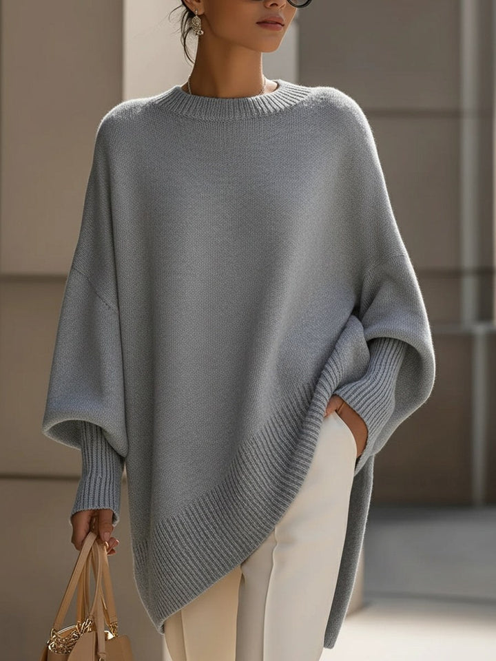 Jennifer — Myk Oversized Strikkegenser Dame med Rund Hals og Lange Ermer, Motegalleriet Oslo — bilde 9