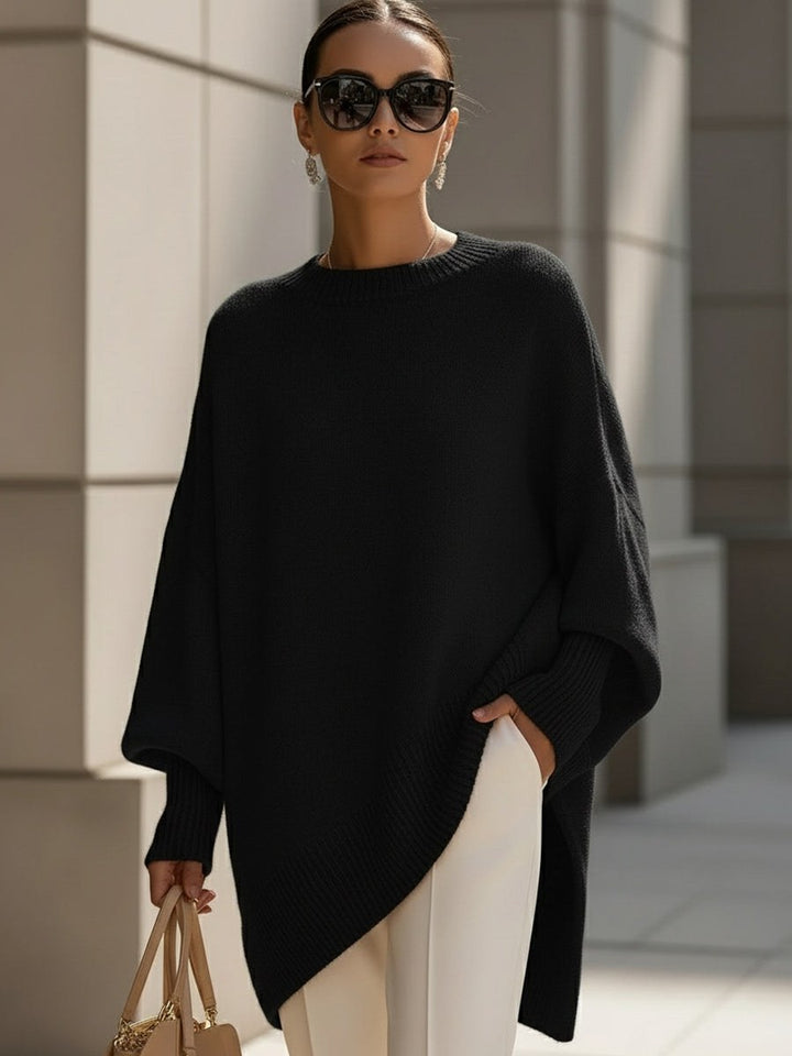 Jennifer — Myk Oversized Strikkegenser Dame med Rund Hals og Lange Ermer, Motegalleriet Oslo — bilde 10