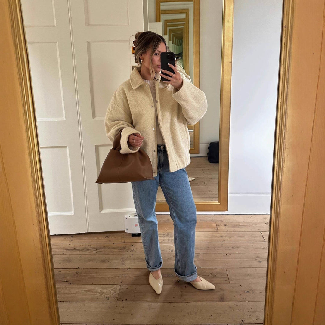 Maja — Myk Teddy Jakke Dame med Krage og Lommer, Motegalleriet Oslo — bilde 3