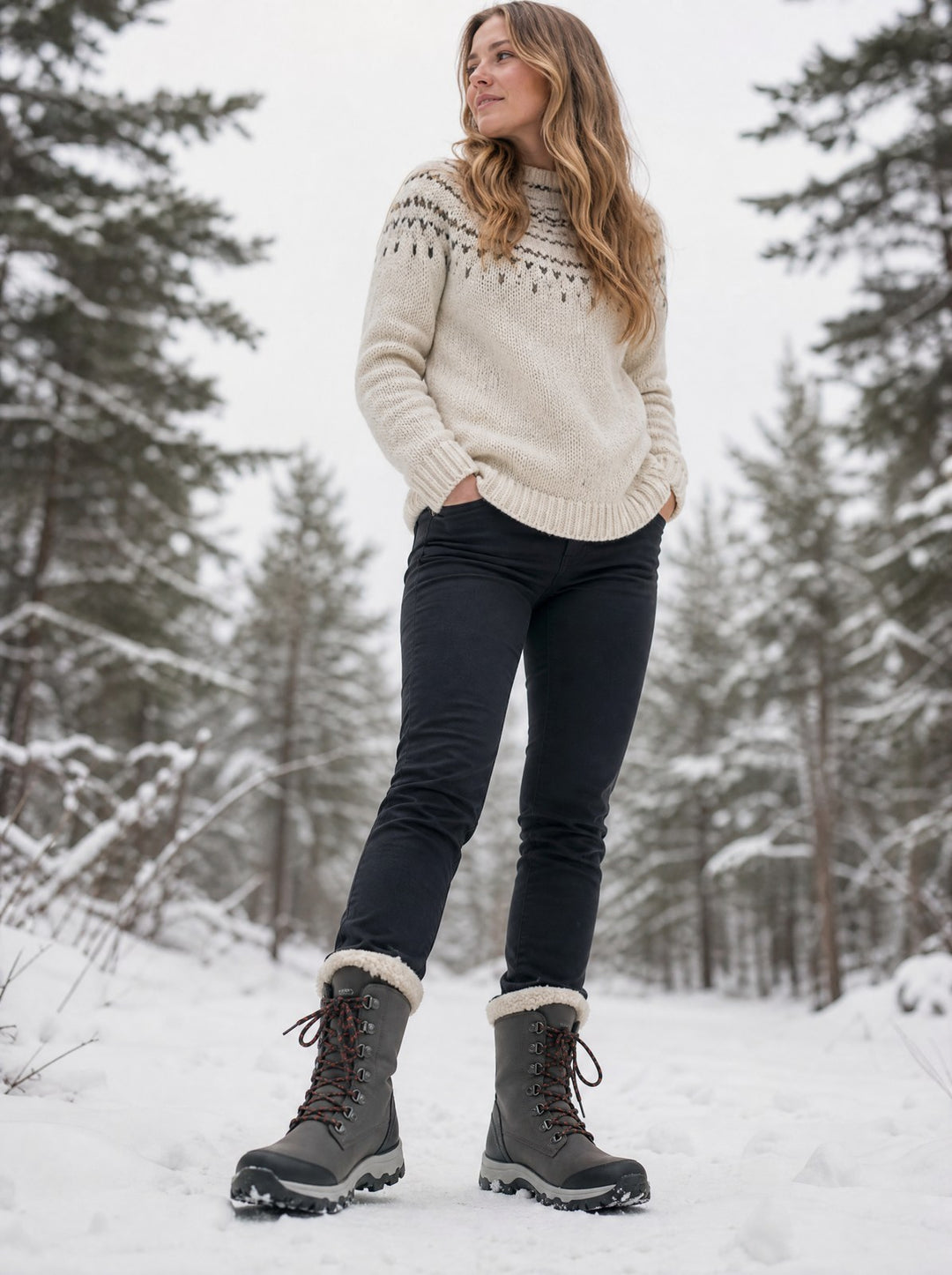 Sigrid | Vanntette Snørestøvler for Kvinner