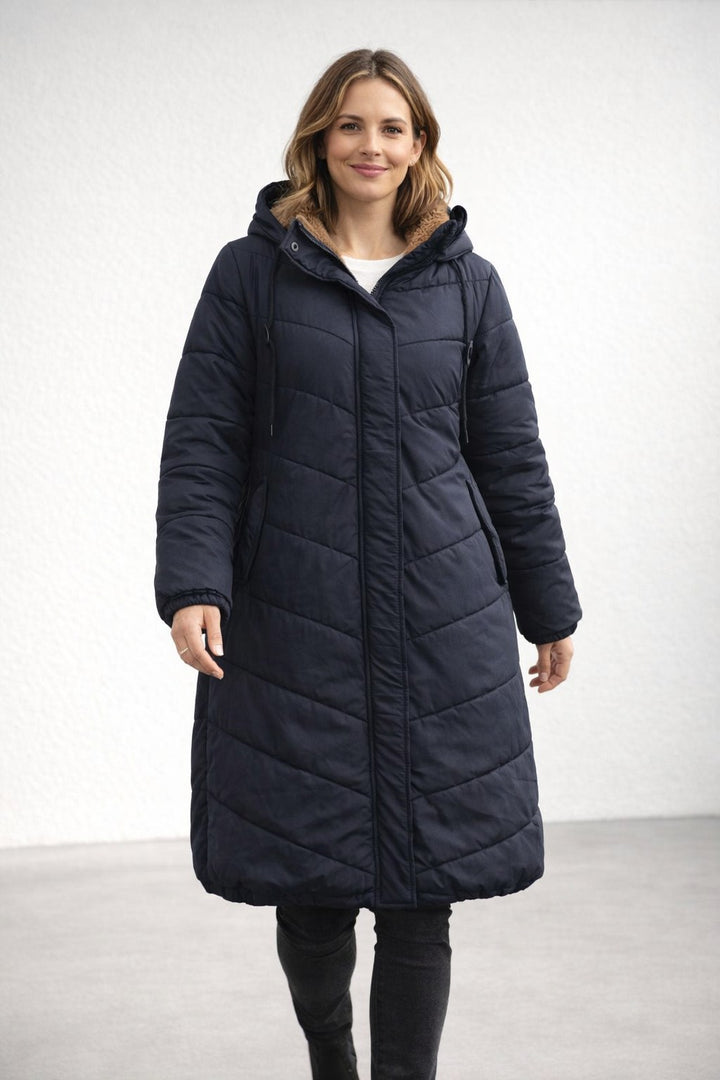 Sunniva — Varm Lang Vinterfrakk Dame Fôret med Fleece, Motegalleriet Oslo — bilde 2