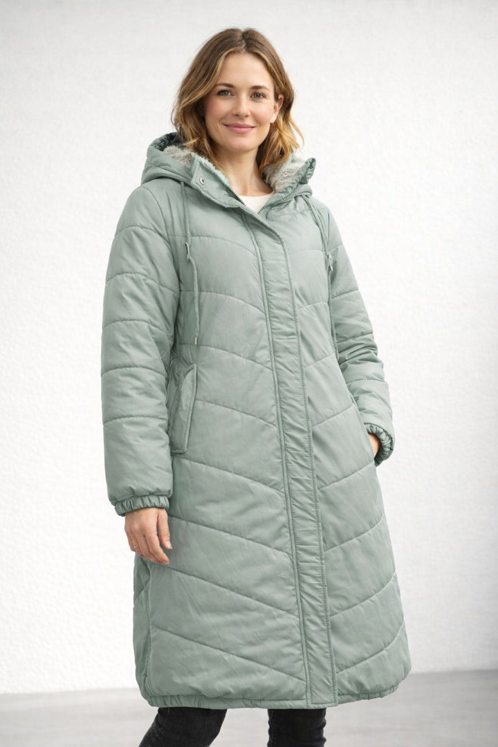 Sunniva — Varm Lang Vinterfrakk Dame Fôret med Fleece, Motegalleriet Oslo — bilde 4