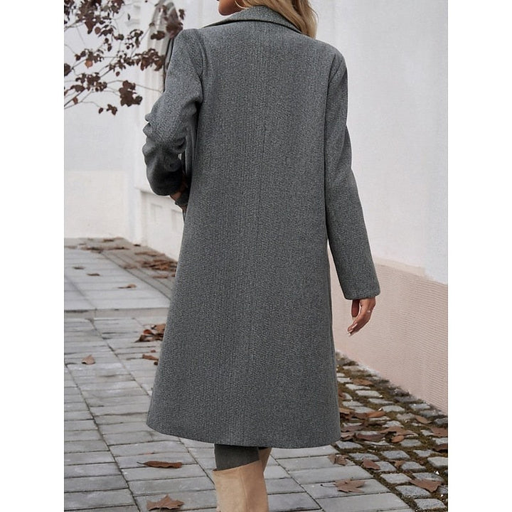 Thea — Elegant Lang Kåpe Dame med Krage og Knapp, Motegalleriet Oslo — bilde 6