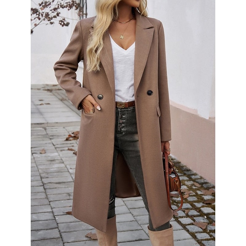 Thea — Elegant Lang Kåpe Dame med Krage og Knapp, Motegalleriet Oslo — bilde 9