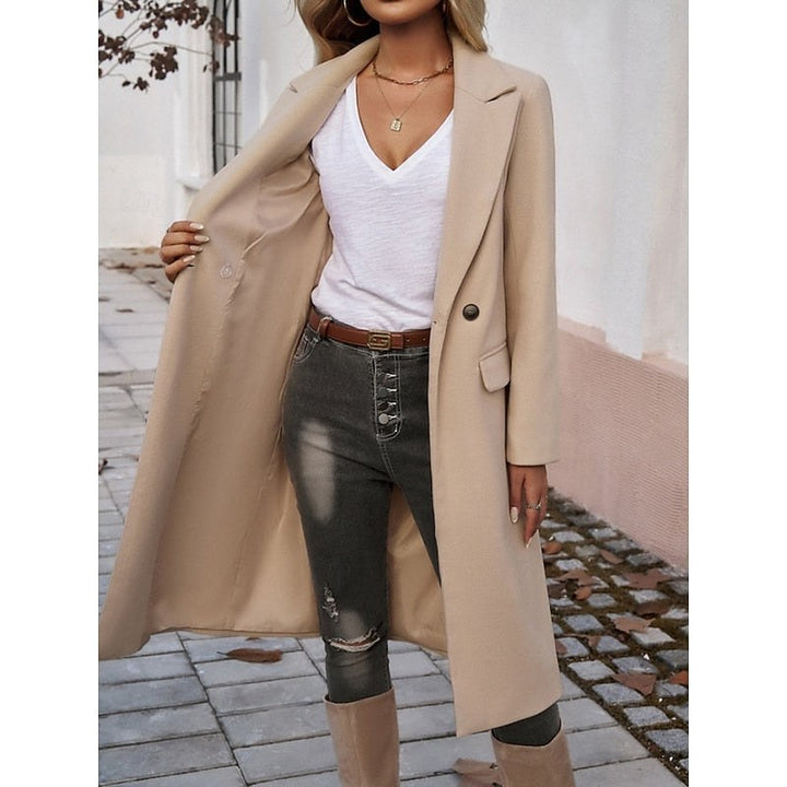 Thea — Elegant Lang Kåpe Dame med Krage og Knapp, Motegalleriet Oslo — bilde 14